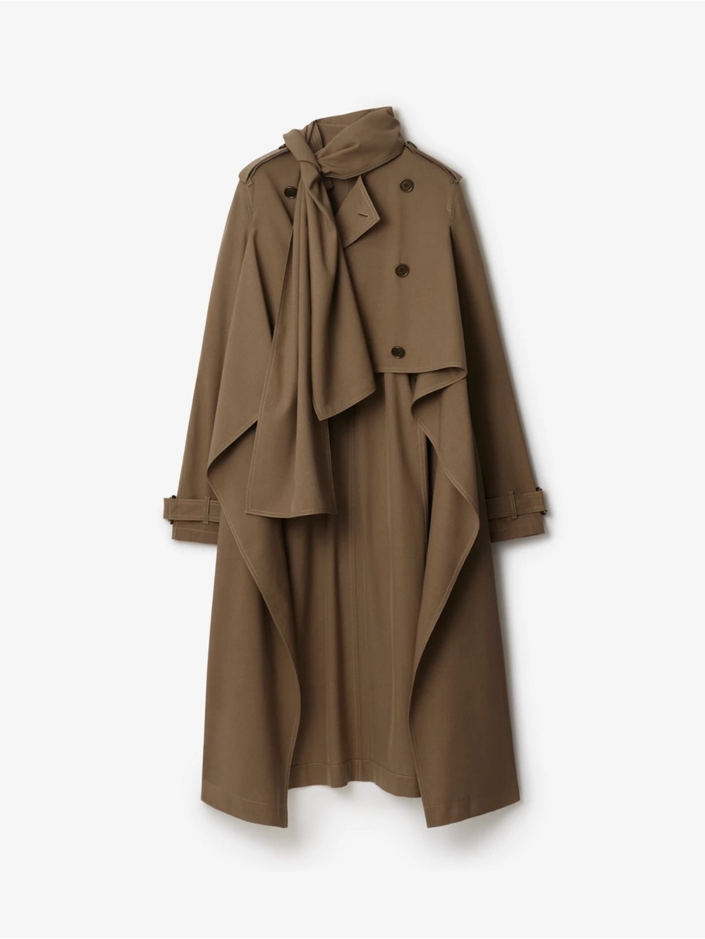 Burberry Classic Fit
Long Silk Scarf Trench Coat EU 8